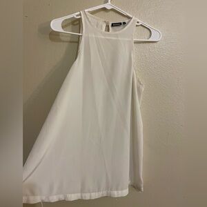White Flowy Tildon Tank XS Like New